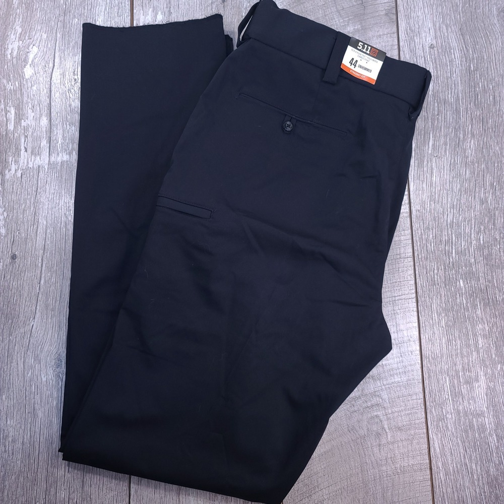 5.11 Tactical Cargo Pants Mens 44 Midnight Navy Class A Flex-Tac Unhemmed Dress